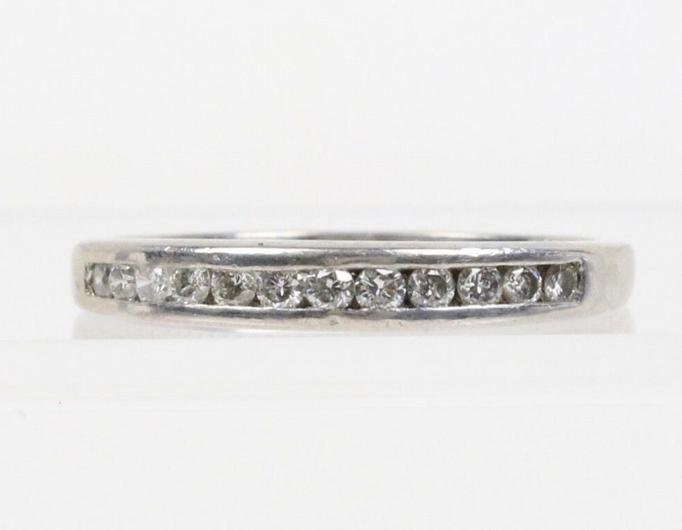 Vintage Platinum Diamond Wedding Band  Ring