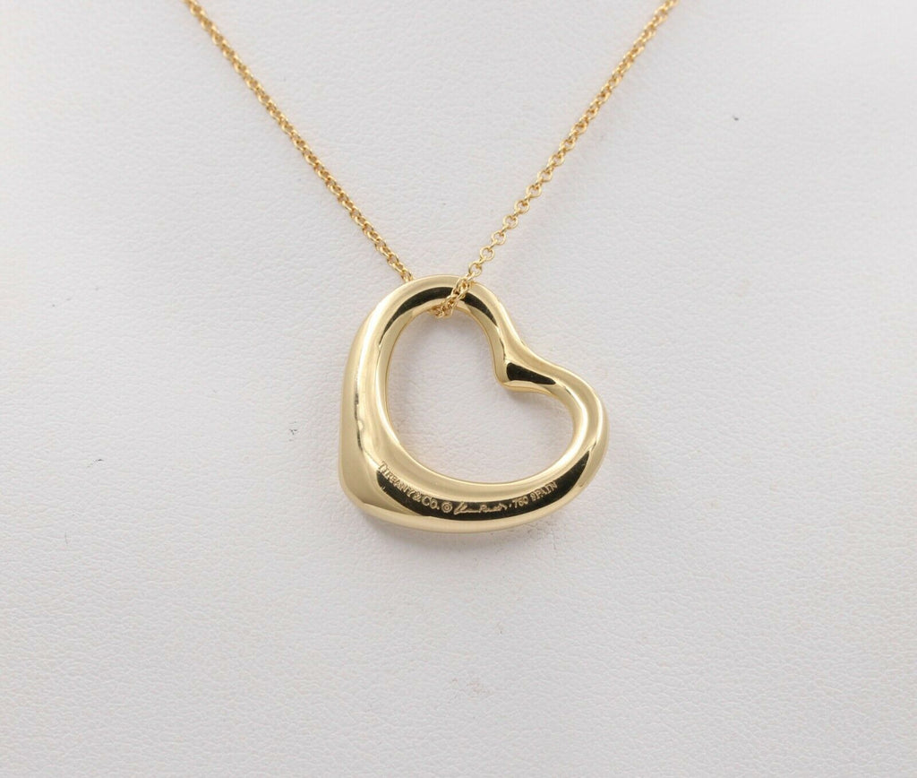 Tiffany & Co Elsa Peretti 22MM Open Heart Pendant