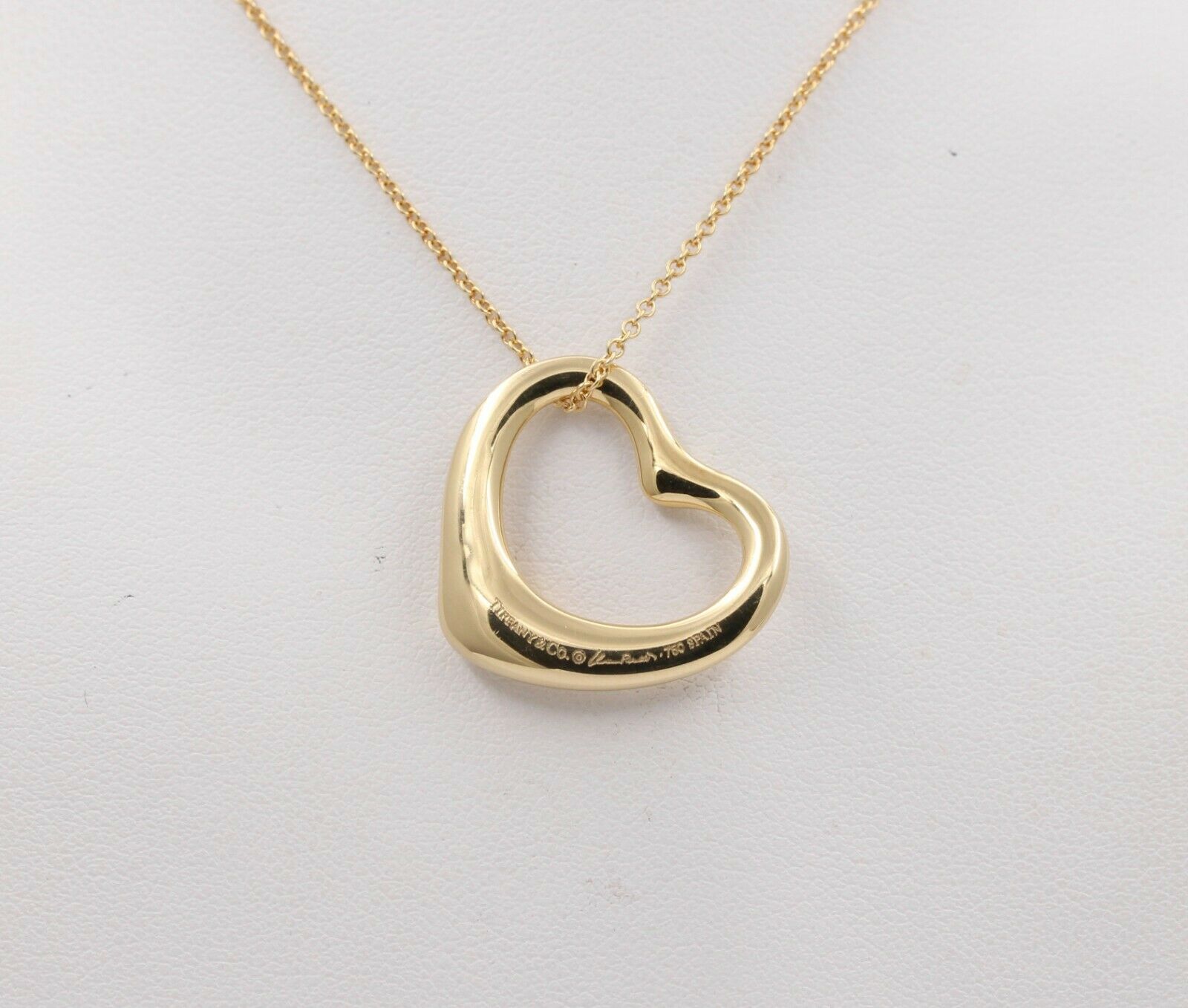 Tiffany & Co Elsa Peretti 22MM Open Heart Pendant