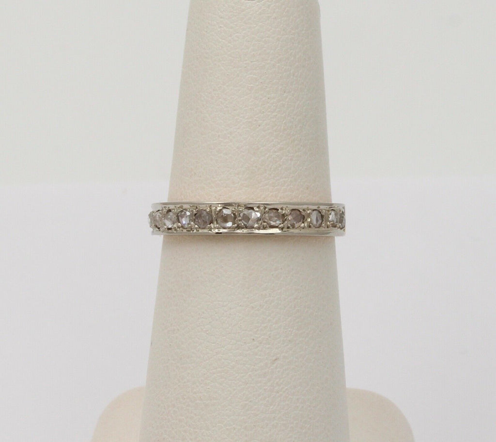Vintage Emerald Cut Rubies 14K Yellow Gold Wedding Band