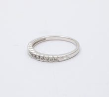 Load image into Gallery viewer, Vintage 14K Gold Half Eternity Diamond Ring Band
