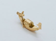 Load image into Gallery viewer, Vintage 18K Yellow Gold Gondola Pendant Charm
