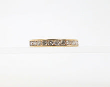 Load image into Gallery viewer, Vintage Unisex Half Circle Diamond Wedding Band
