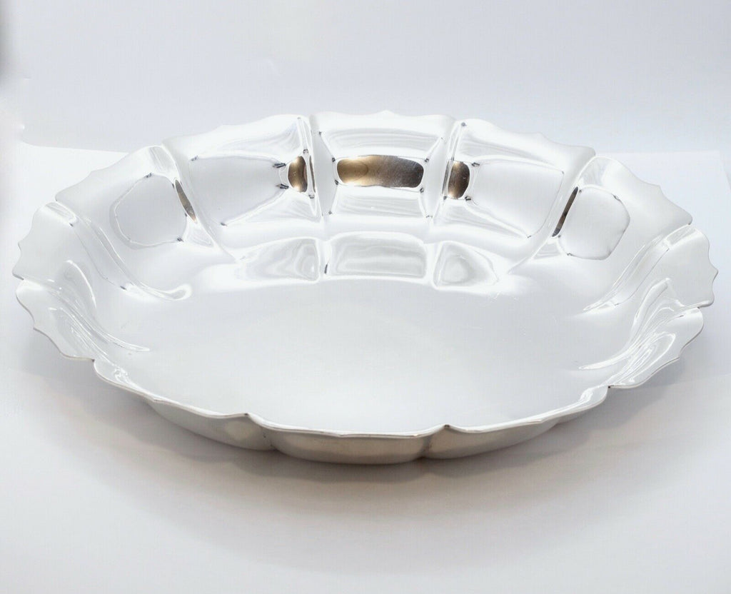 Cartier 925-1000 Serving Dish 925 Sterling Silver 10 Inch #942
