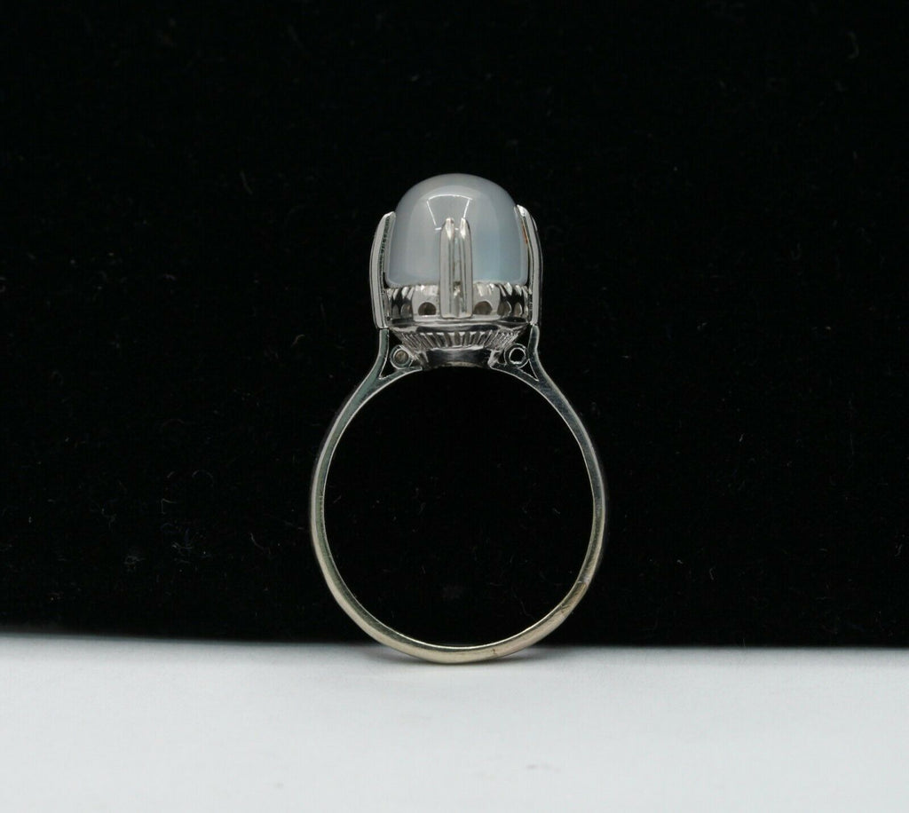 Vintage Solitaire Moon Stone Ring