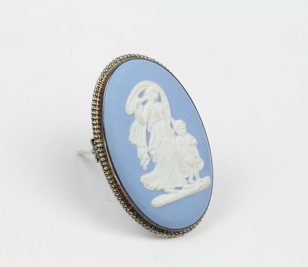 Vintage sterling silver Wedgewood Brooch