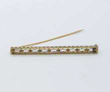 Load image into Gallery viewer, Victorian 18K Yellow Gold Bar Pin
