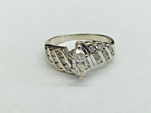 Load image into Gallery viewer, Vintage Ladies Diamonds 14K White Gold Engagement Ring
