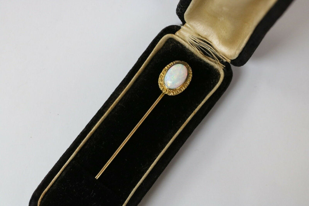 Victorian Opal 18K/14K Yellow Gold Stick Pin