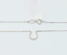 Load image into Gallery viewer, Lucky Horseshoe 18K White Gold Diamonds Necklace Pendant
