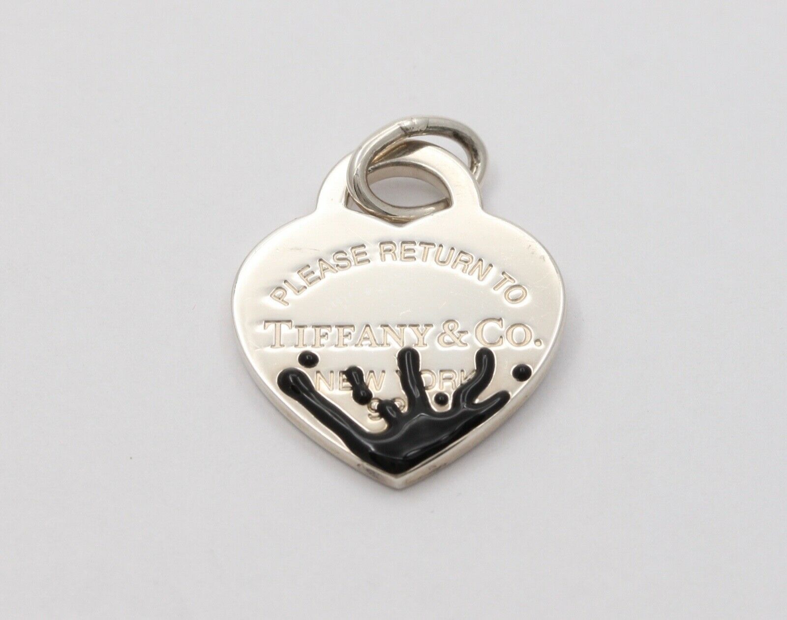 Tiffany and Co. Splash Heart Tag Charm Pendant