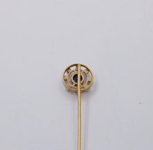 Load image into Gallery viewer, Antique Art Deco Sapphire and Pearl 14K Yellow Gold Stick Pin
