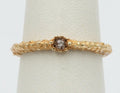 Vintage Rustic 14K Rose Cut Diamond Promise Ring