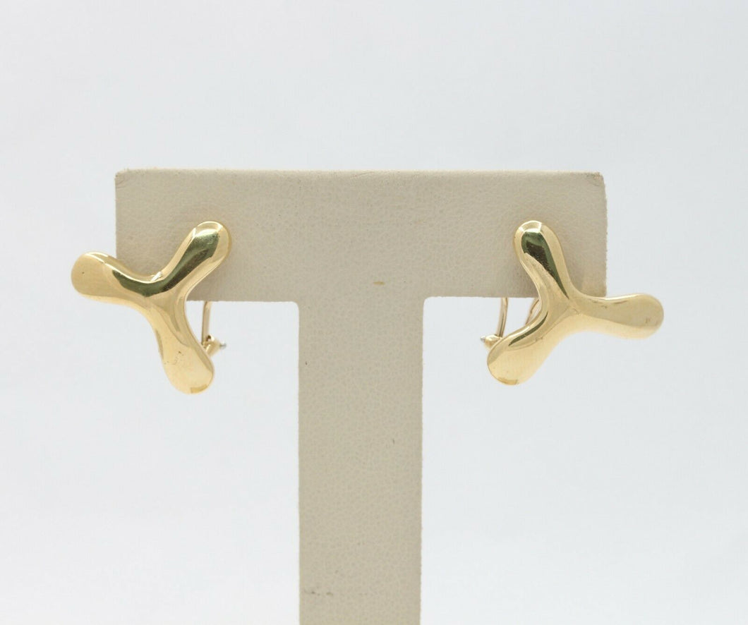 Tiffany & Co Retired Vintage 18K Yellow Gold Clip Earrings