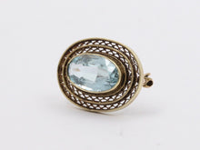 Load image into Gallery viewer, Edwardian Natural Aquamarine Ladies Brooch Pin
