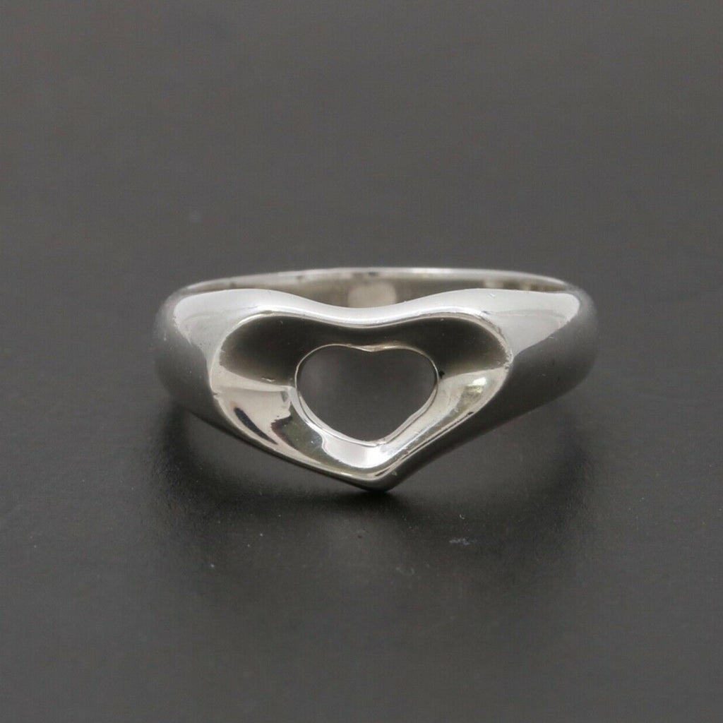 Tiffany and Co. Open Heart 925 Sterling Silver Ring