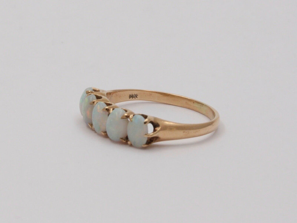 Vintage Opals 14K Yellow Gold Ring