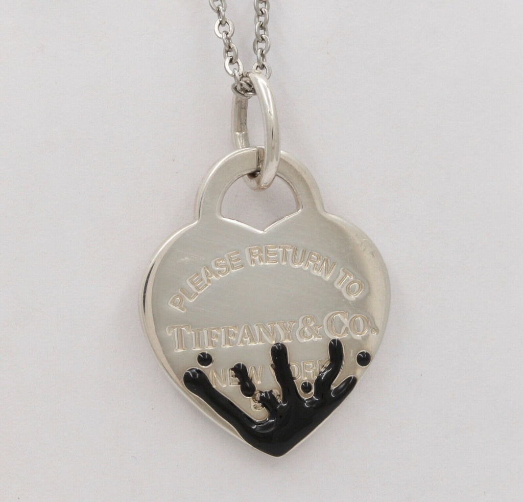 Tiffany and Co. Splash Heart Tag Charm Pendant