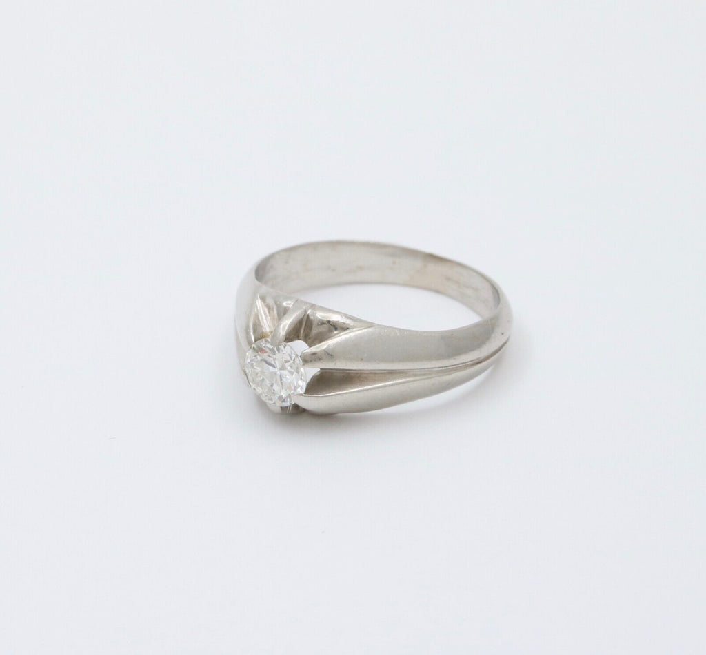 Antique Art Deco Platinum diamond ring Band, Engagement ring