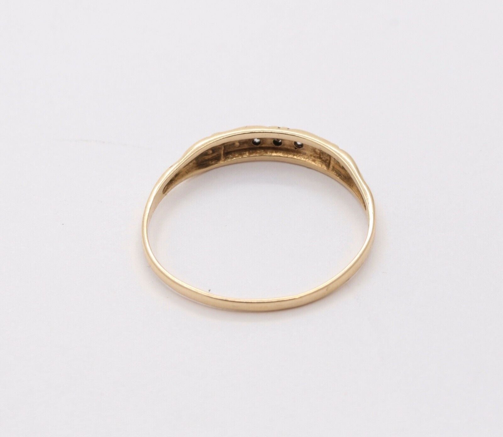 Art Deco Diamonds 14K Yellow Gold Ladies Ring