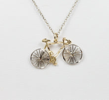 Load image into Gallery viewer, Vintage 14K Yellow Gold Bike Pendant
