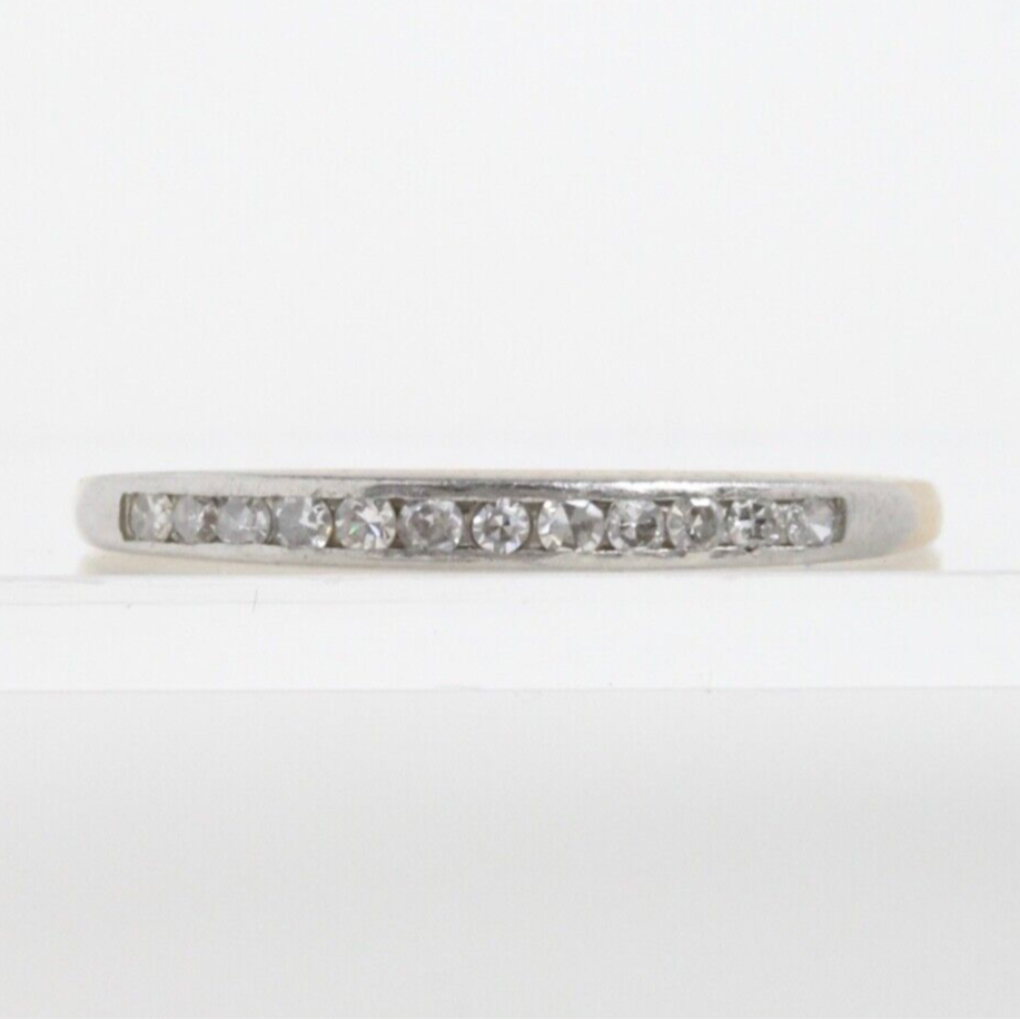Vintage 14K Yellow Gold Diamond Wedding Band
