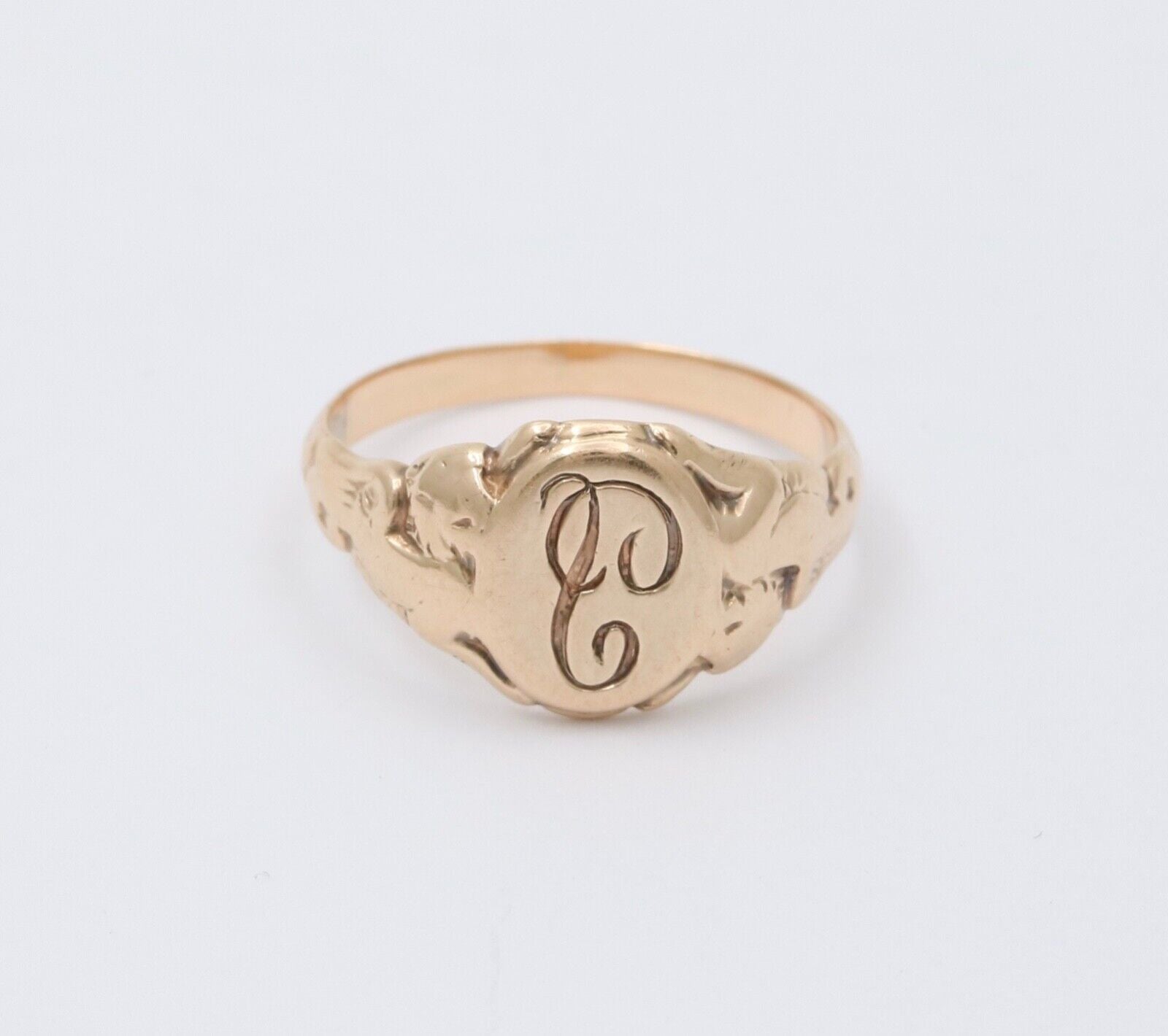 Victorian Signet 10K Yellow Gold Ring