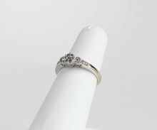 Load image into Gallery viewer, Vintage Ladies Diamonds 10K White Gold Engagement Ring
