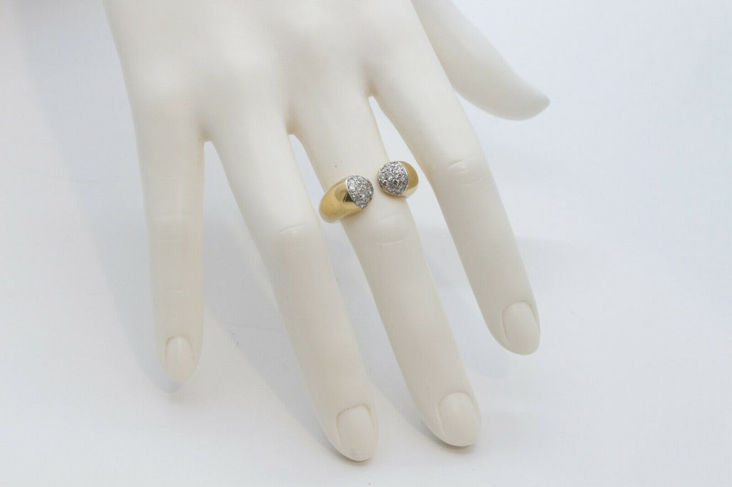 English Diamonds 18K Yellow Gold Open Ends Ring