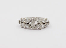 Load image into Gallery viewer, Elegant Vintage Marquise Diamond Platinum Ring Band, Engagement Ring
