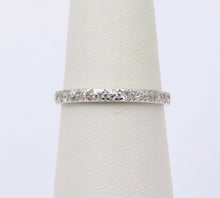 Load image into Gallery viewer, Art Deco Diamond Eternity 18K White Gold Ring
