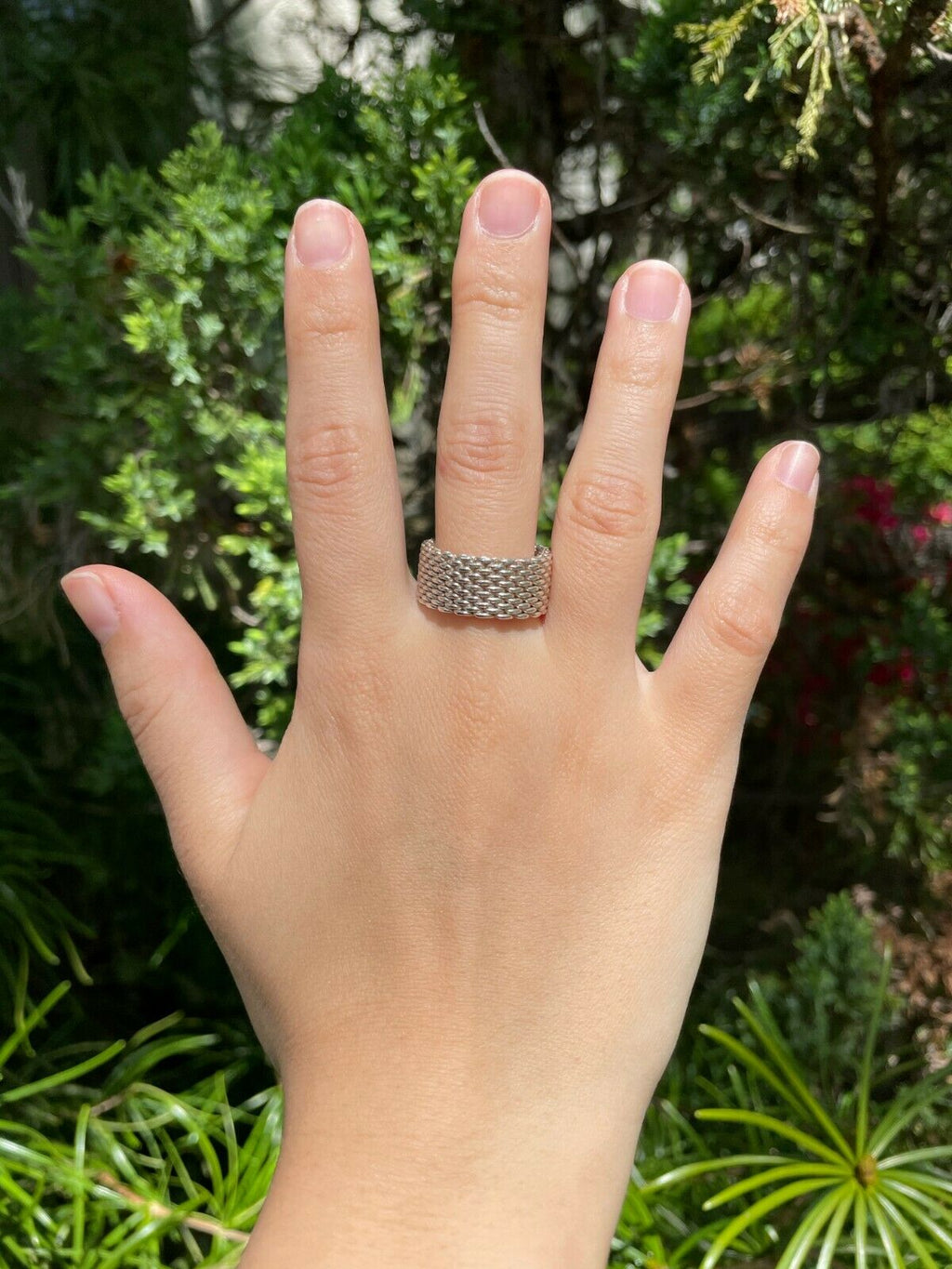 Classic Tiffany & Co Somerset Mesh Ring