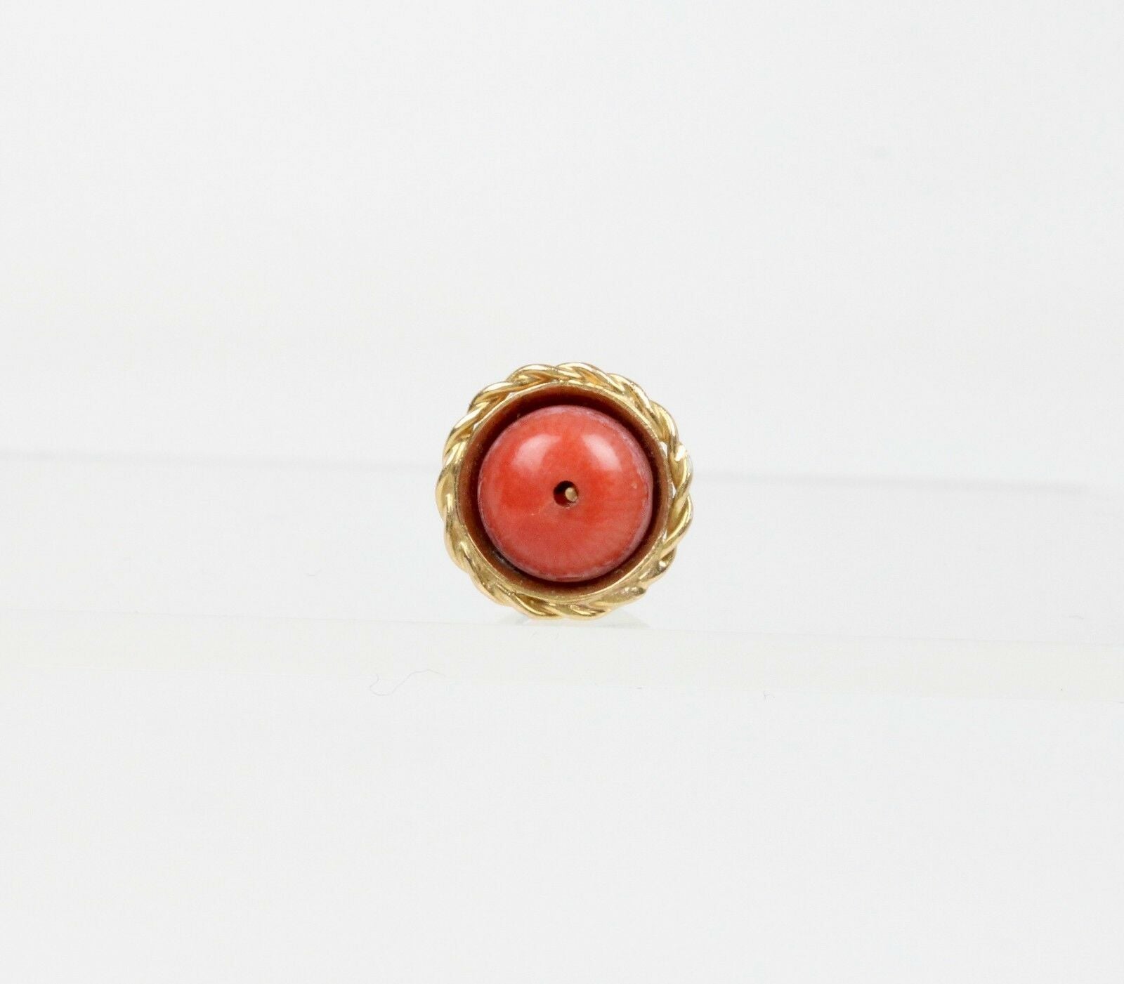 Lovely Vintage 14K Yellow Gold Coral Bell Pendant