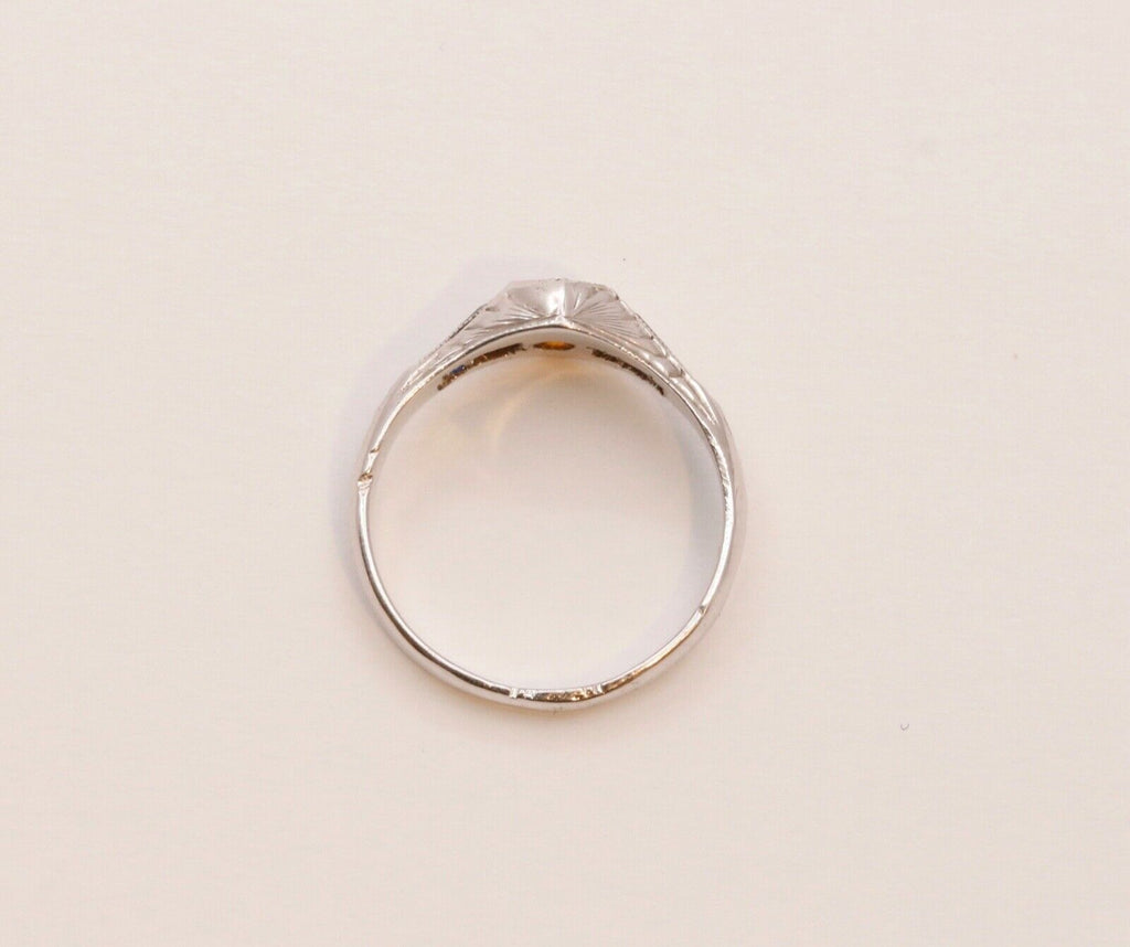 Rare Find!!!  Art Deco Blue Sapphires Citrine Knuckle Midi Children's Ring