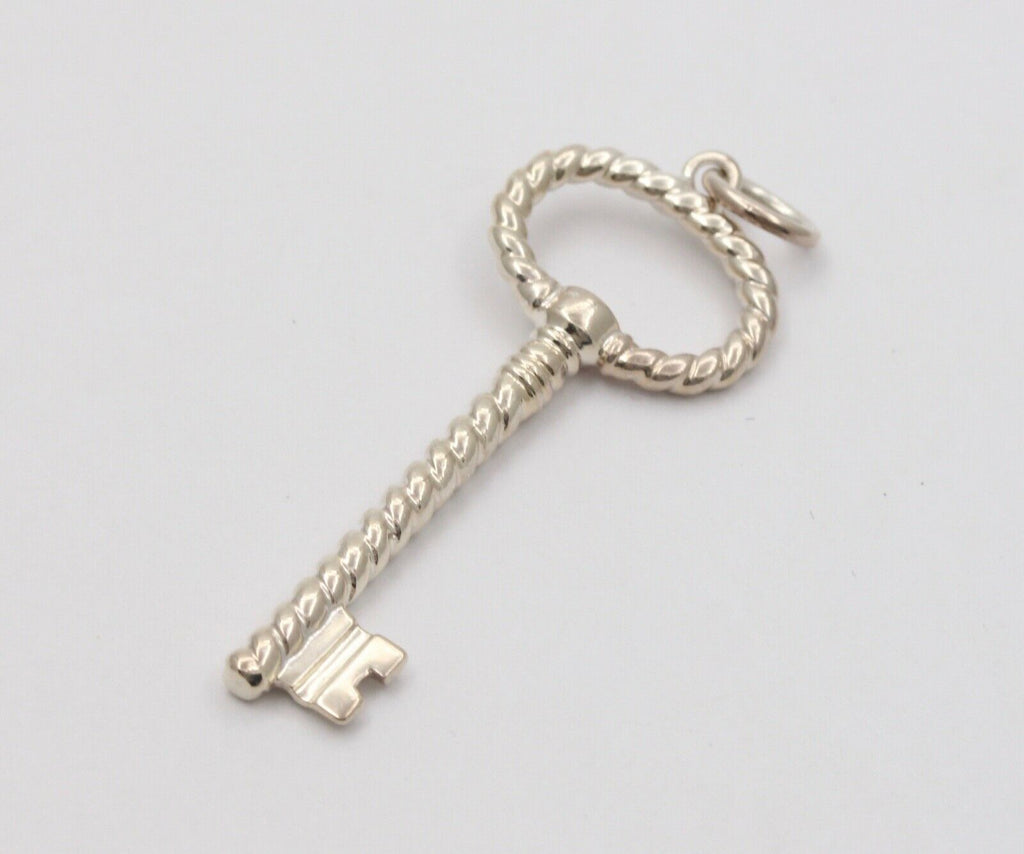 Tiffany and Co. Italy Key Pendant 925 Sterling Silver