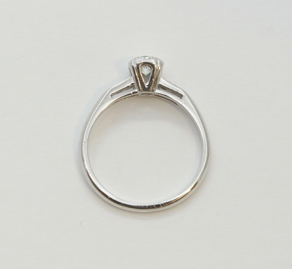 Art Deco Diamond 14K White Gold Engagement Ring