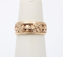 Load image into Gallery viewer, Art Deco Orange Blossom 14K Yellow Gold Wedding Band
