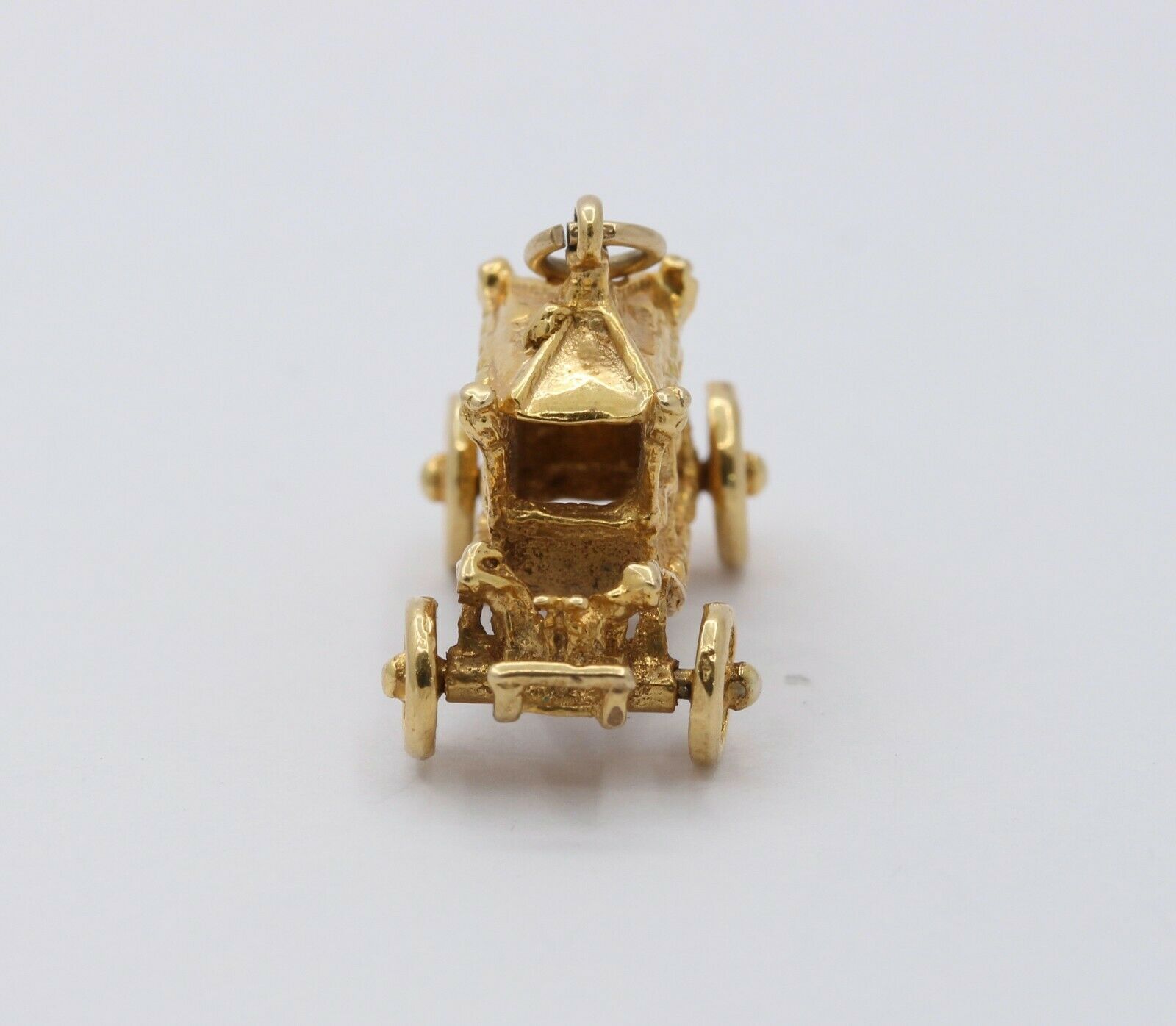 Vintage 9K Yellow Gold Carriage Charm