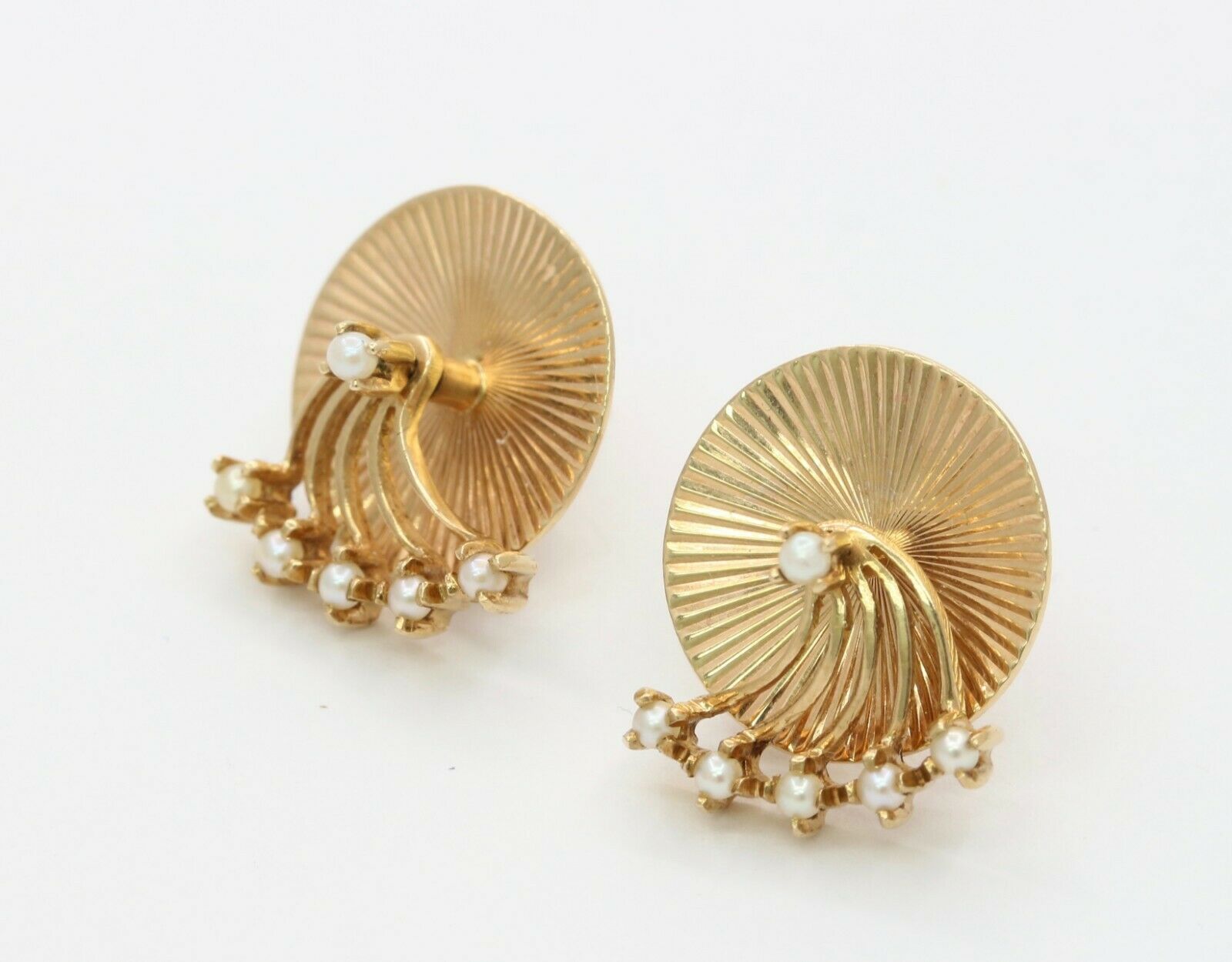 Retro Tiffany & Co 14K Yellow Gold Earrings