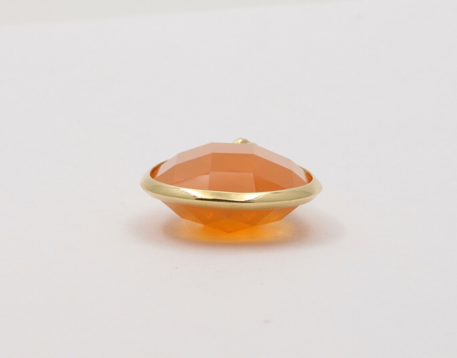 Large Checkerboard Cut Approx 50 Carats Fire Opal Diamond Pendant, Necklace.