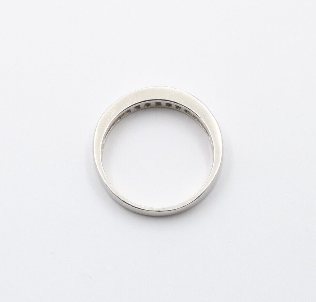 Vintage Men's Diamonds Platinum Ring Band