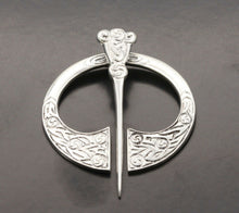 Load image into Gallery viewer, Cool Vintage English Moving Silver Sigil Brooch
