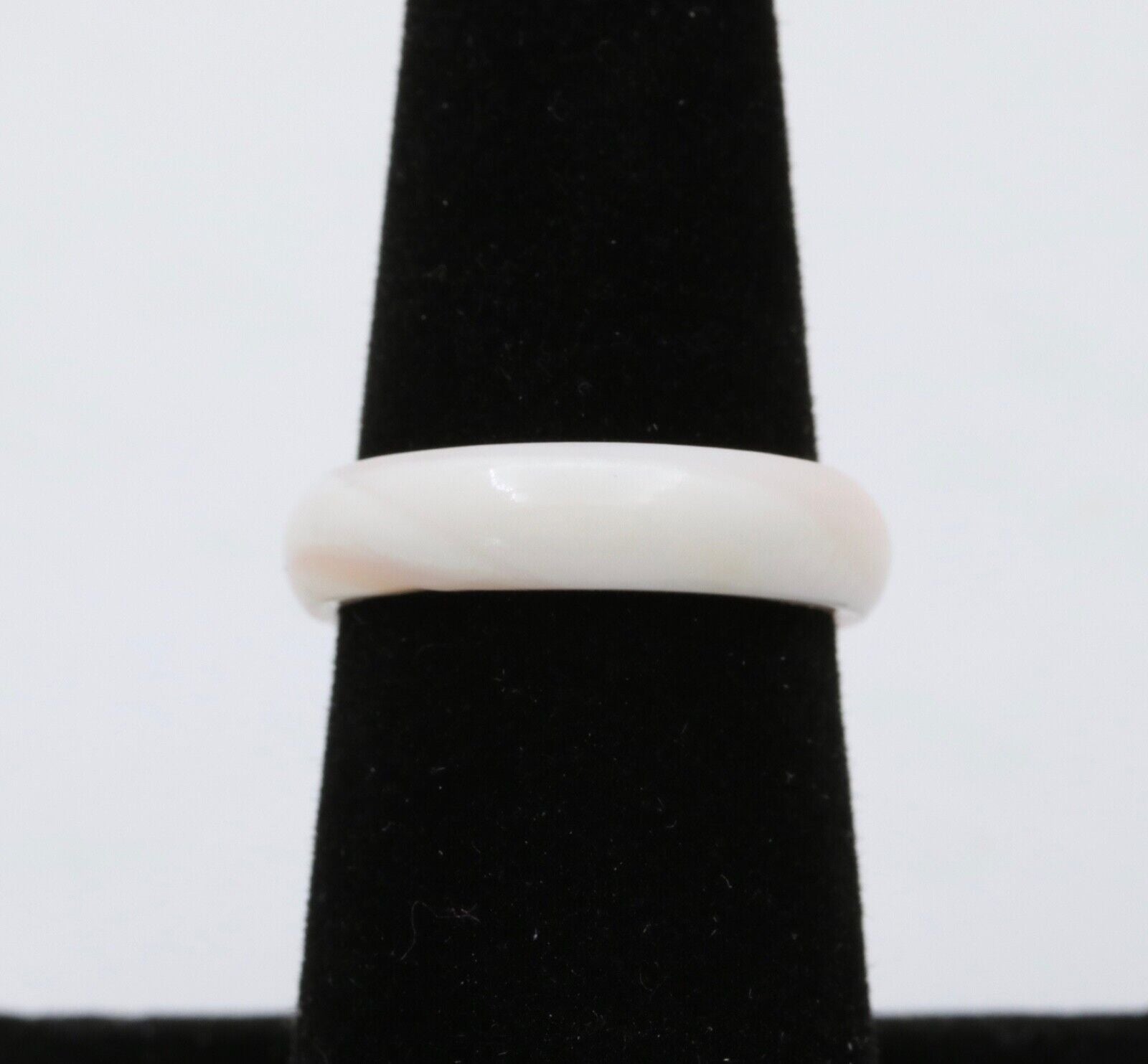 Vintage White Coral Ring Band