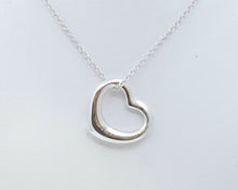 Load image into Gallery viewer, Tiffany and Co Elsa Peretti Spain 925 Floating Heart and Chain Pendant
