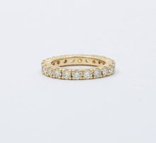 Load image into Gallery viewer, Vintage 14K Yellow Gold Diamond Eternity Ring Band
