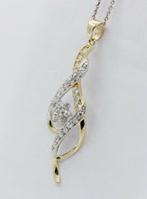 Load image into Gallery viewer, Vintage 14K Yellow Gold Diamond Musical Note Pendant
