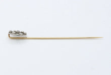 Load image into Gallery viewer, Victorian Platinum and 14K Yellow Gold Diamond Stick Pin
