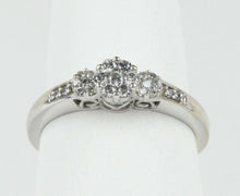 Load image into Gallery viewer, Vintage Ladies Diamonds 10K White Gold Engagement Ring
