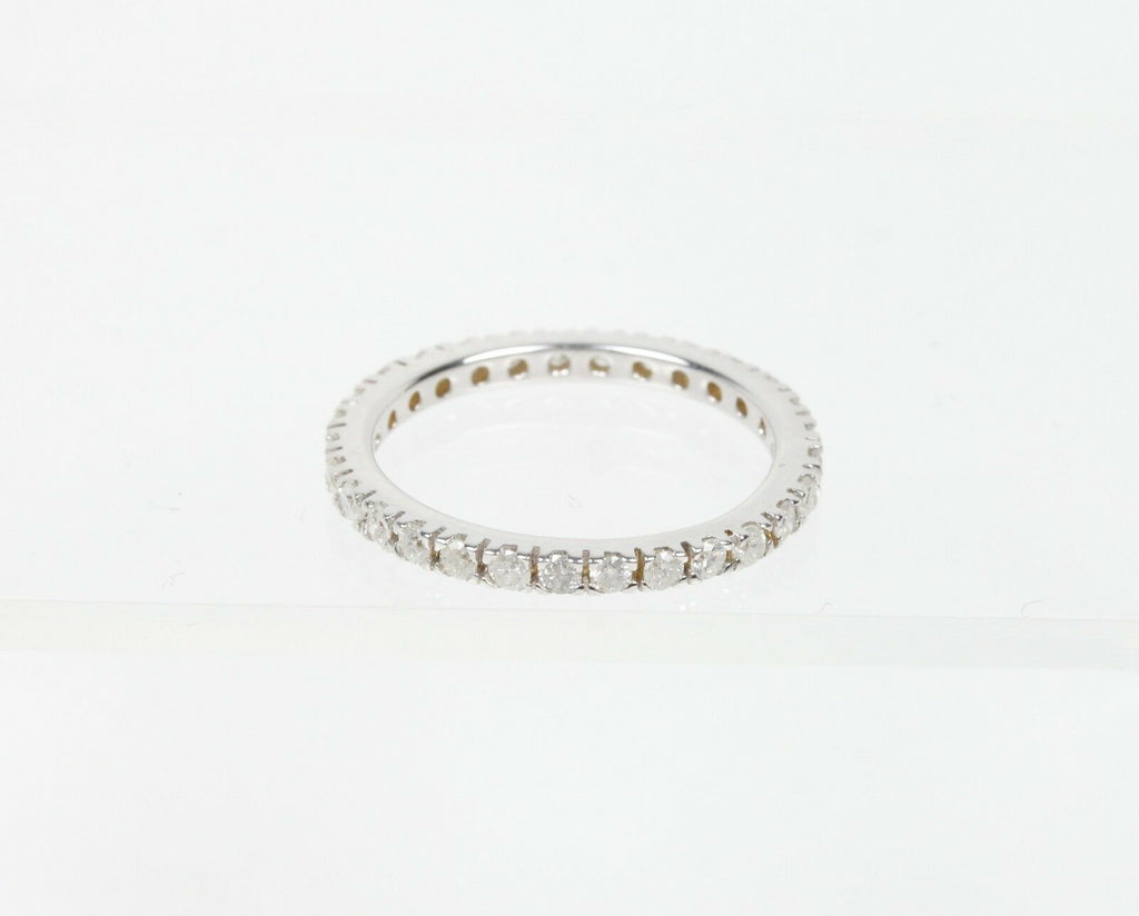 Vintage Ladies 14K White Gold Eternity Band
