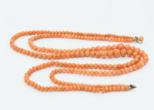 Load image into Gallery viewer, Victorian Coral Double Strand Necklace
